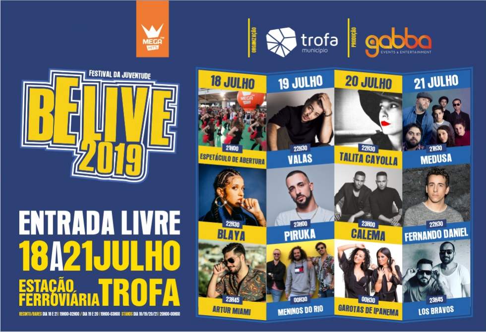 CALEMA, PIRUKA, BLAYA, FERNANDO DANIEL, VALAS, TALITA CAYOLLA E MEDUSA VÃO MARCAR BELIVETROFA 2019 