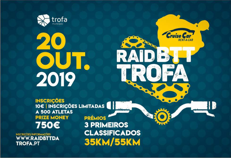 RAID BTT TROFA PROJETA QUALIDADE DA PROVA E PAISAGENS NATURAIS DO CONCELHO NA REGIÃO E NO PAÍS