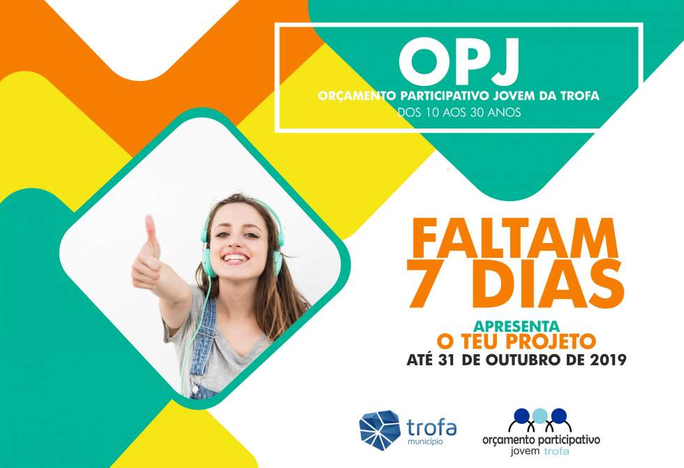 CANDIDATURAS PARA O ORÇAMENTO PARTICIPATIVO JOVEM DA TROFA TERMINAM A 31 DE OUTUBRO