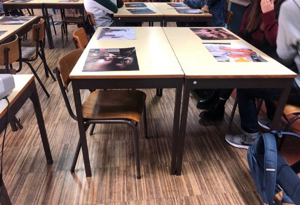 TROFA SENSIBILIZA ALUNOS PARA A ELIMINAÇÃO DA VIOLÊNCIA CONTRA AS MULHERES 