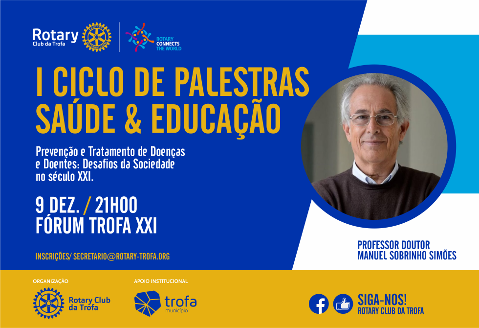MÉDICO E INVESTIGADOR SOBRINHO SIMÕES EM PALESTRA NO AUDITÓRIO DO FÓRUM TROFA XXI