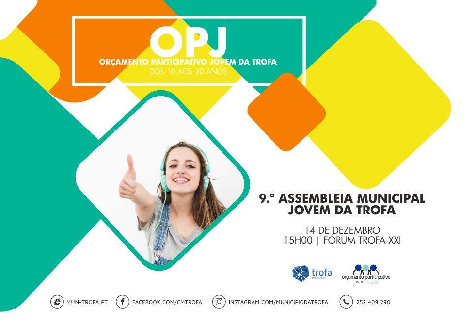 VENCEDORES DO ORÇAMENTO PARTICIPATIVO JOVEM DA TROFA CONHECIDOS ESTE SÁBADO