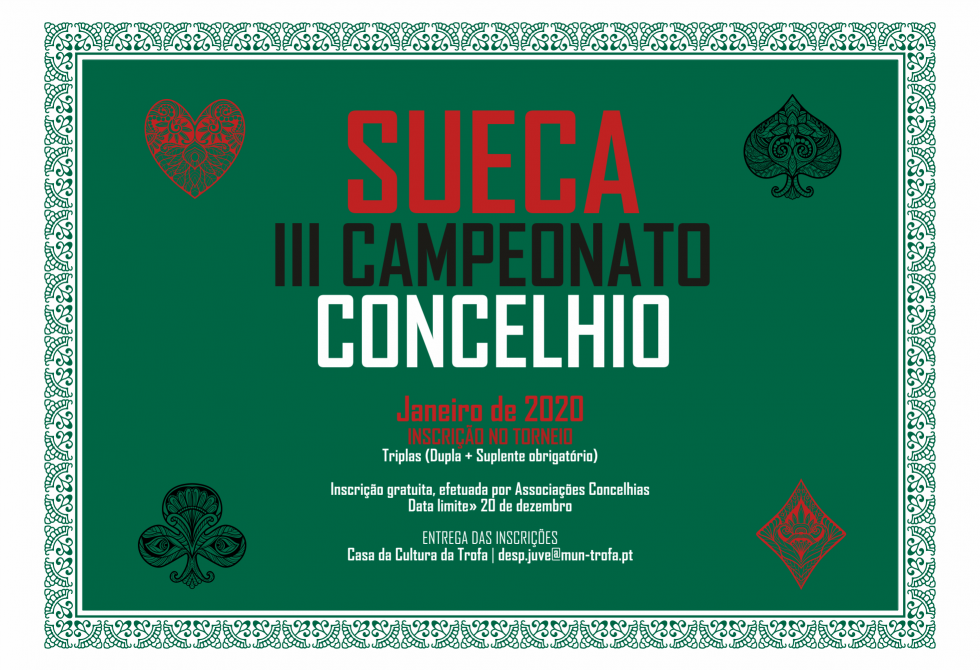 CÂMARA DA TROFA E ASSOCIAÇÕES DO CONCELHO PROMOVEM III CAMPEONATO CONCELHIO DE SUECA
