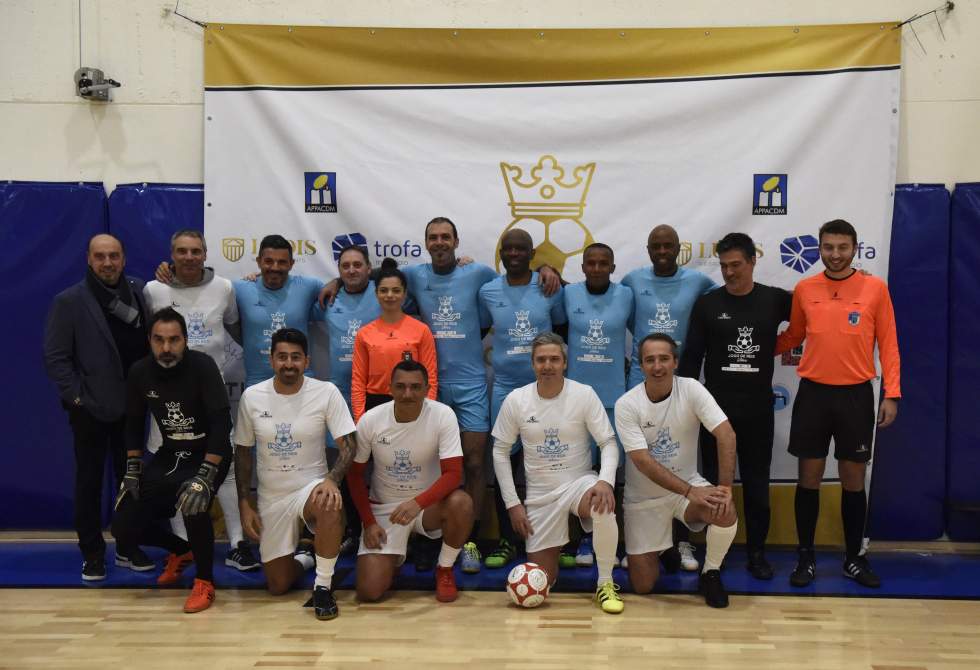 SOLIDARIEDADE A FAVOR DA APPACDM DA TROFA REUNIU ANTIGAS ESTRELAS DO FUTEBOL NACIONAL EM JOGO DE REIS