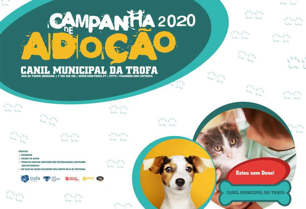 150 ANIMAIS ADOTADOS EM 2019 NO CANIL MUNICIPAL DA TROFA