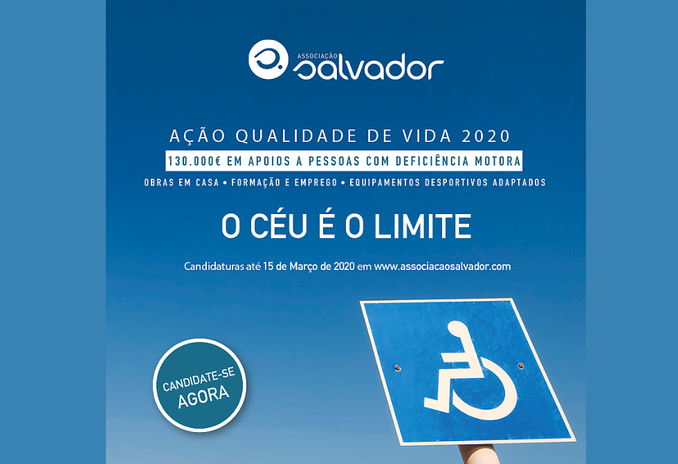 ASSOCIAÇÃO SALVADOR TEM 130 MIL EUROS PARA APOIAR PESSOAS COM DEFICIÊNCIA MOTORA