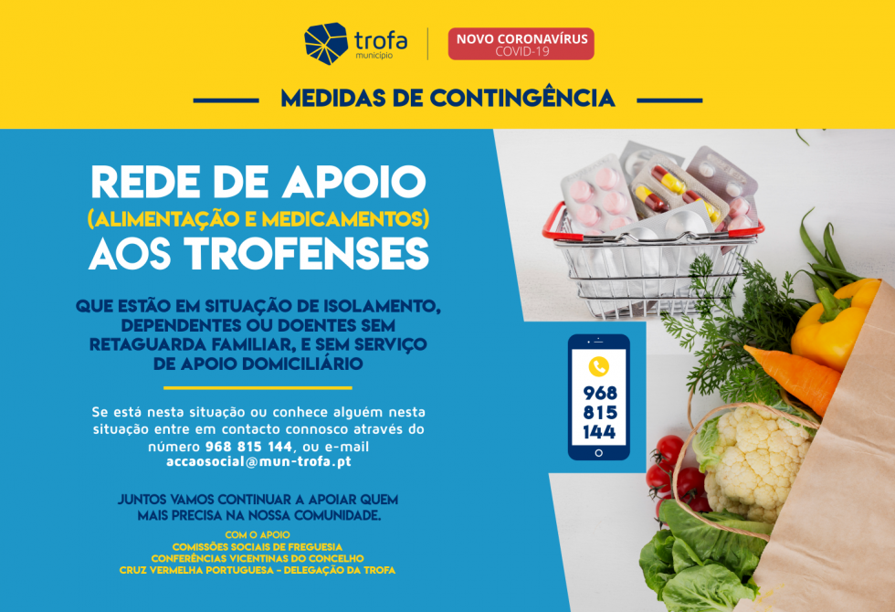 CÂMARA DA TROFA DISPONIBILIZA REDE DE APOIO AOS MUNÍCIPES