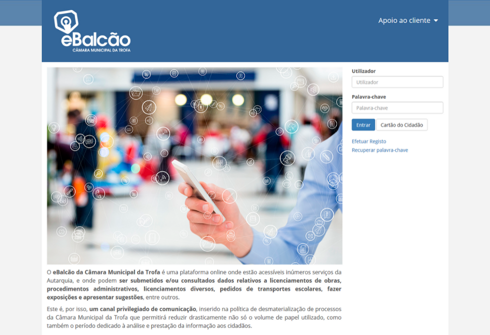 EBALCÃO DA CÂMARA MUNICIPAL DA TROFA CRESCEU 77%