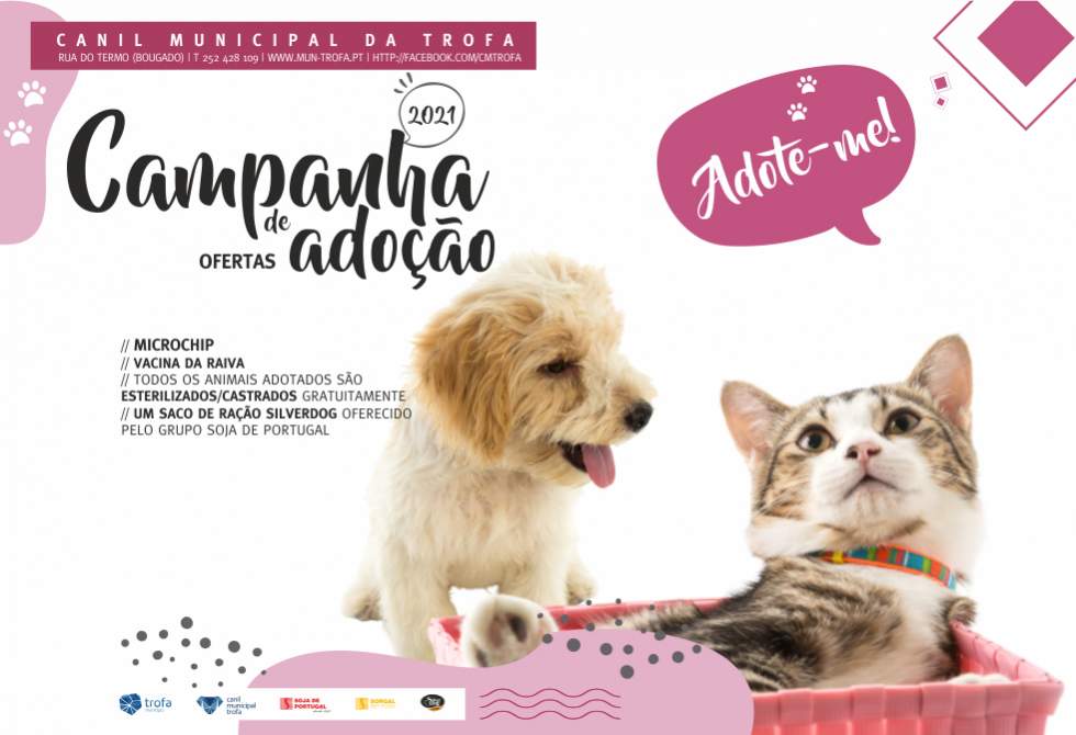 CANIL MUNICIPAL DA TROFA REFORÇA CAMPANHA DE ADOÇÃO EM 2021