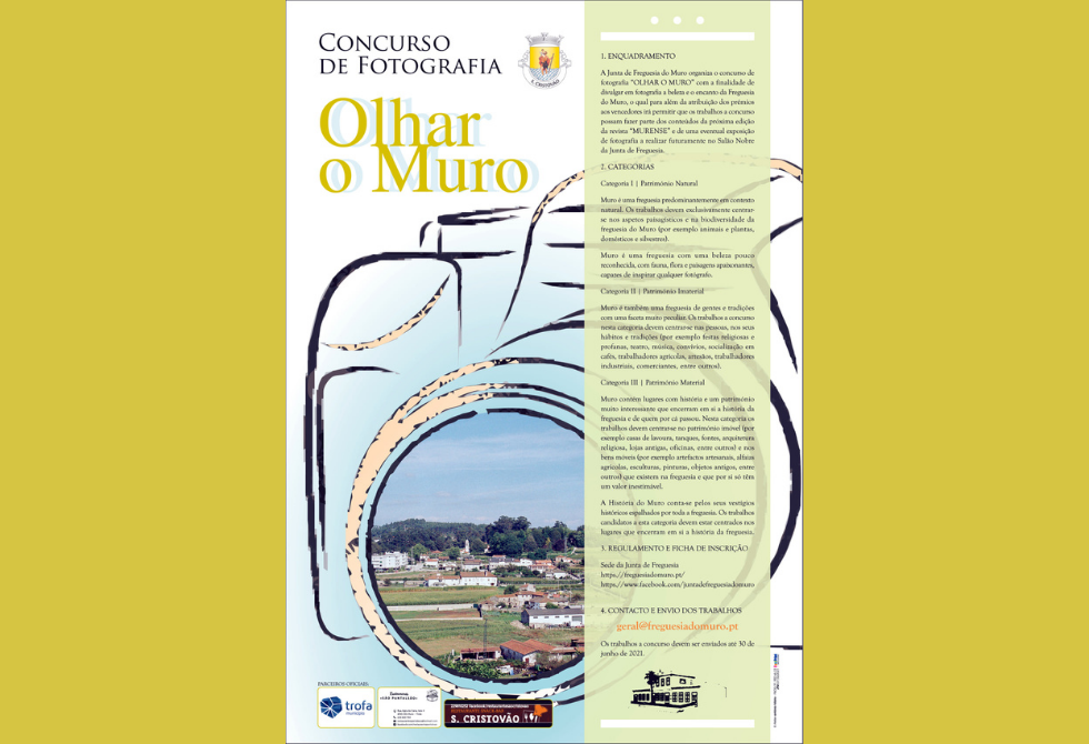 CONCURSO “OLHAR O MURO” VAI PREMIAR AS MELHORES FOTOGRAFIAS SOBRE A FREGUESIA