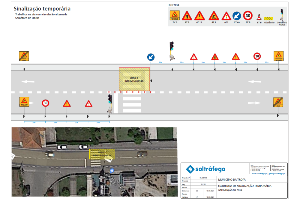 AVISO: EN14 COM CORTE ALTERNADO NA FREGUESIA DO MURO