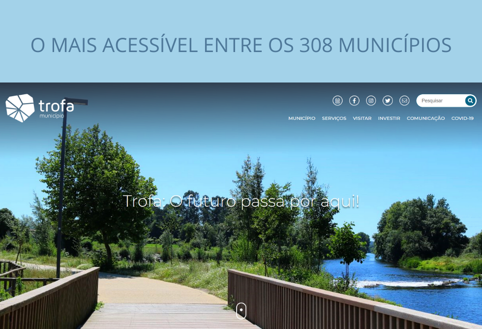 SITE INSTITUCIONAL DA TROFA É O MAIS ACESSÍVEL ENTRE OS 308 MUNICÍPIOS