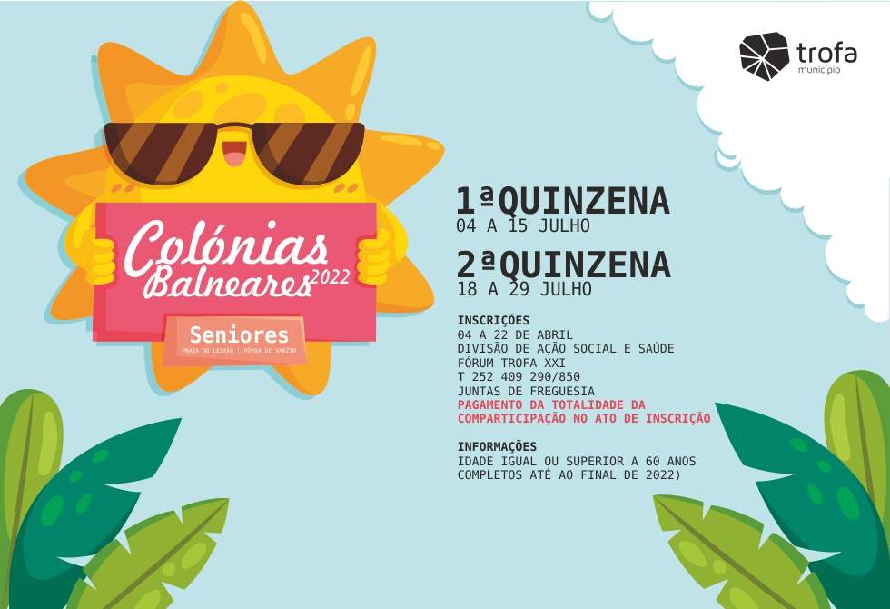 COLÓNIAS BALNEARES SENIORES REGRESSAM NO MÊS DE JULHO