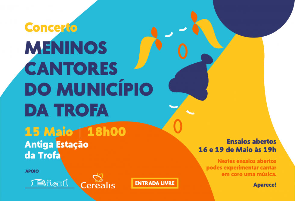 MENINOS CANTORES EM CONCERTO NA ANTIGA ESTAÇÃO FERROVÁRIA DA TROFA