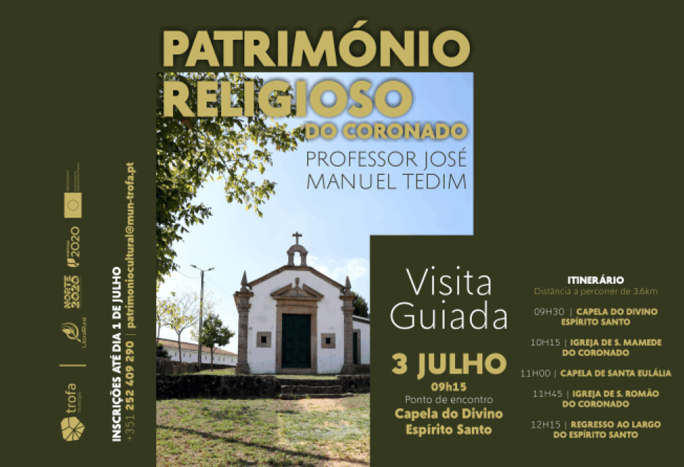 VISITA GUIADA AO PATRIMÓNIO RELIGIOSO DO CORONADO ABERTA A TODOS OS INTERESSADOS