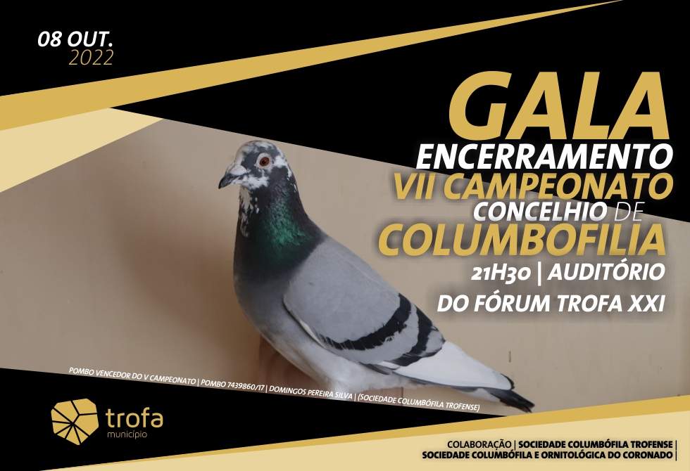 COLUMBÓFILOS HOMENAGEADOS NA GALA DE ENCERRAMENTO DO VII CAMPEONATO CONCELHIO DE COLUMBOFILIA 