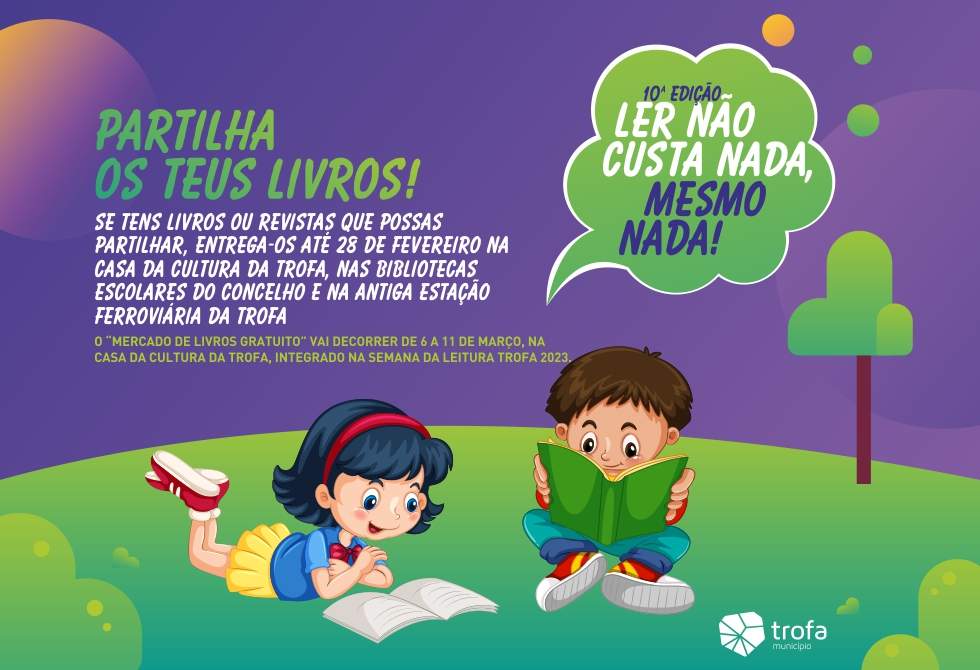 SEMANA DA LEITURA DA TROFA ARRANCA DIA 6 DE MARÇO