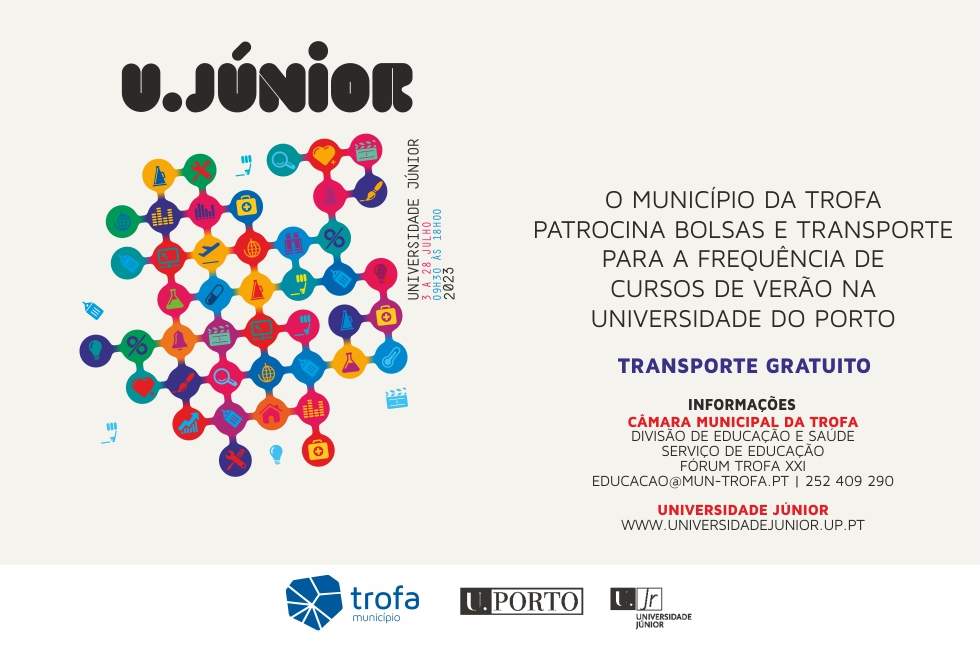 CÂMARA MUNICIPAL DA TROFA ATRIBUI 19 BOLSAS PARA UNIVERSIDADE JÚNIOR 2023