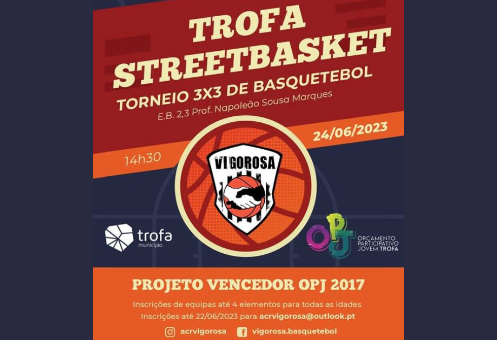ACR VIGOROSA ORGANIZA TORNEIRO 3X3 DE BASQUETEBOL “TROFA STREETBASKET”