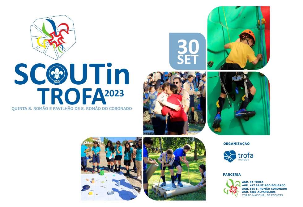 SCOUTIN TROFA 2023 VAI JUNTAR MAIS DE 250 ESCUTEIROS A 30 DE SETEMBRO 