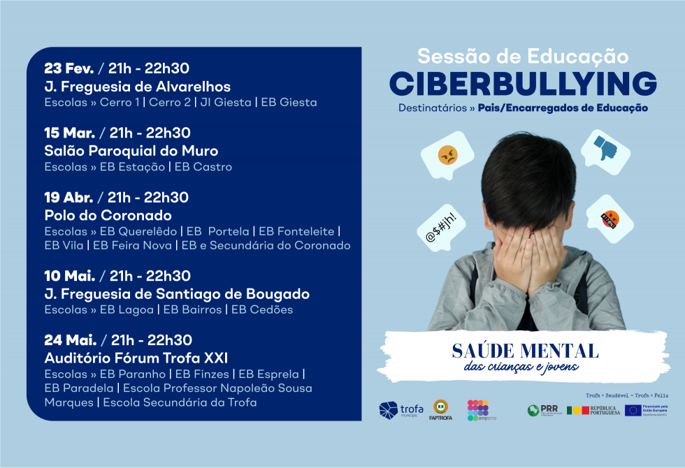 CÂMARA DA TROFA ORGANIZA 4ª SESSÃO DE EDUCAÇÃO DE CYBERBULLYNG PARA PAIS E EDUCADORES