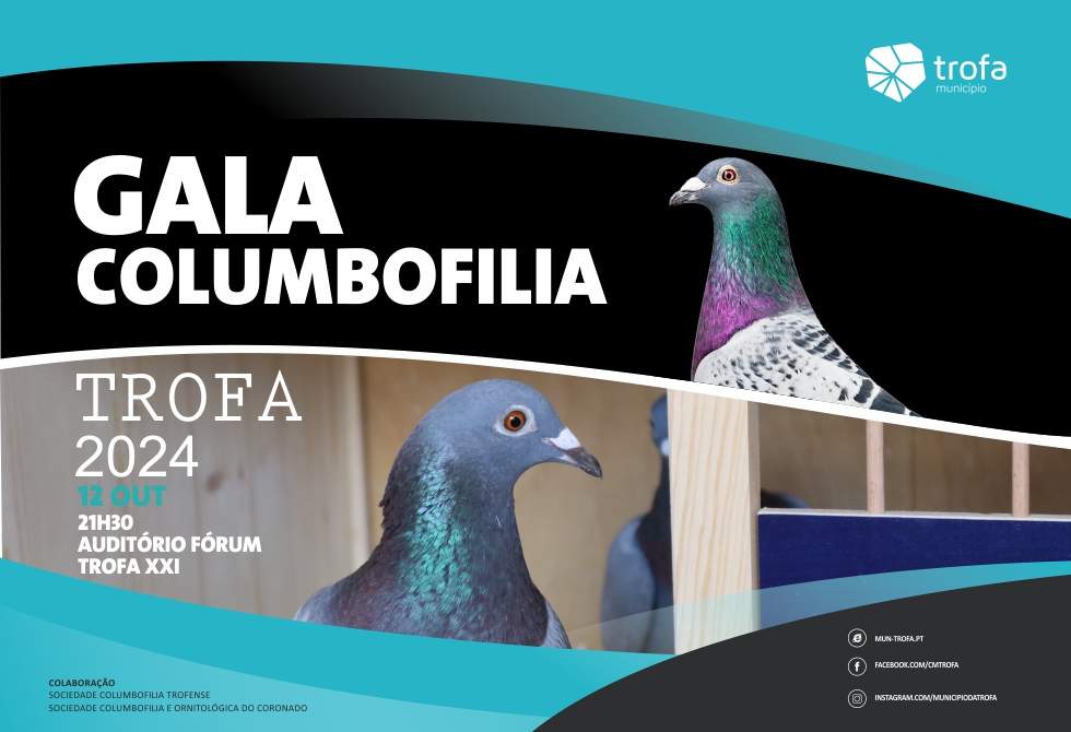 CÂMARA DA TROFA HOMENAGEIA CAMPEÕES NA GALA DE COLUMBOFILIA 2024