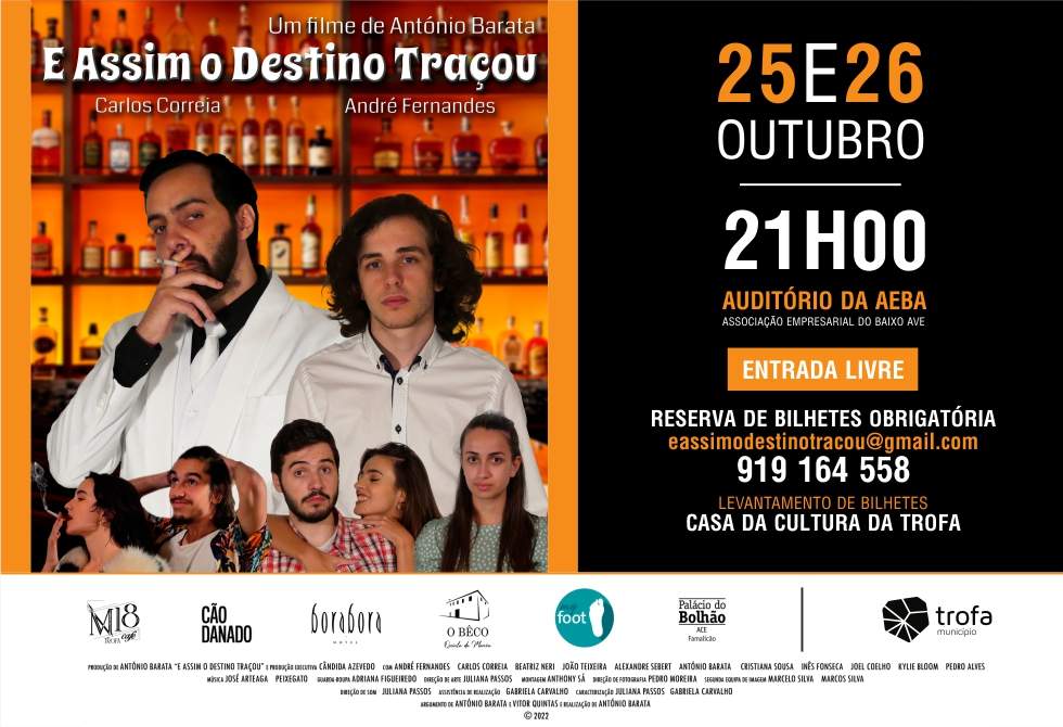 FILME “E ASSIM O DESTINO TRAÇOU” DO TROFENSE ANTÓNIO BARATA EM EXIBIÇÃO NA AEBA