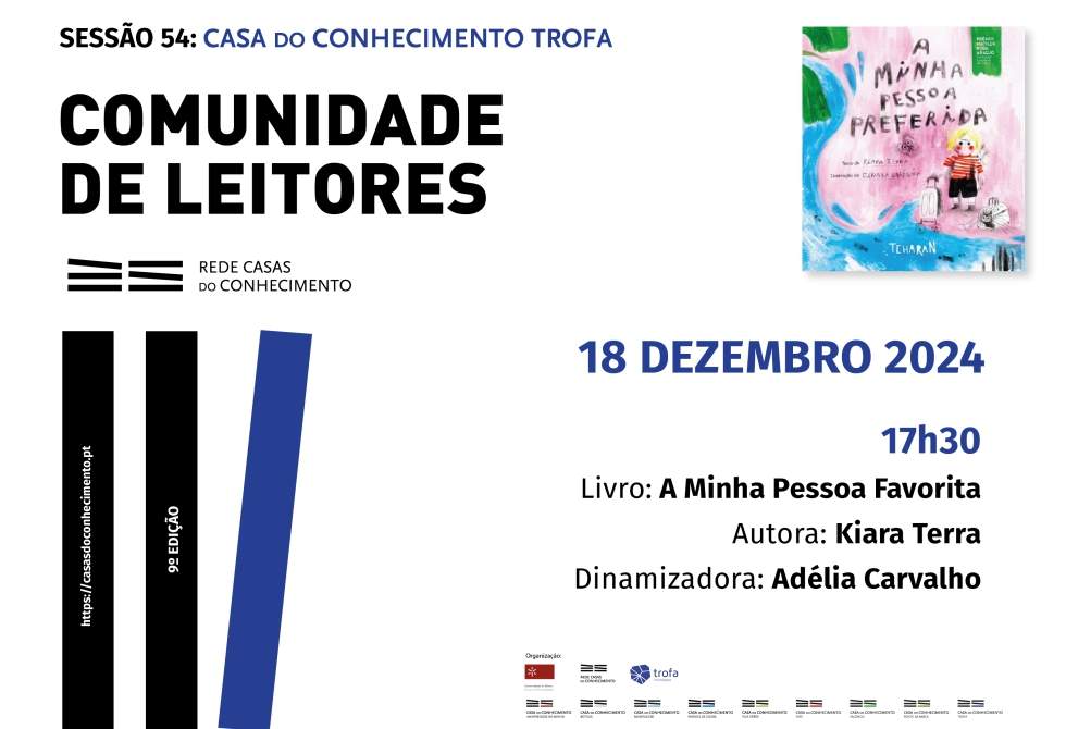 CASA DO CONHECIMENTO DA TROFA RECEBE SESSÃO DA COMUNIDADE DE LEITORES